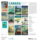 Canada: Vintage Travel Posters 2025 Wall Calendar_Back_Multipiece