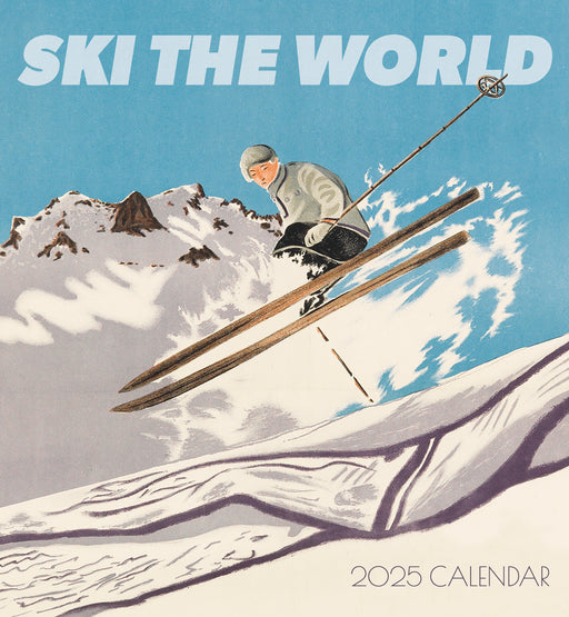 Ski the World 2025 Wall Calendar_Front_Flat