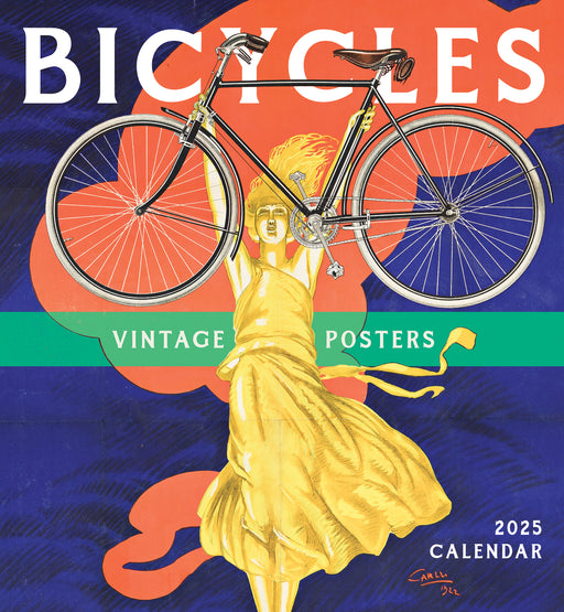 Bicycles: Vintage Posters 2025 Wall Calendar_Front_Flat