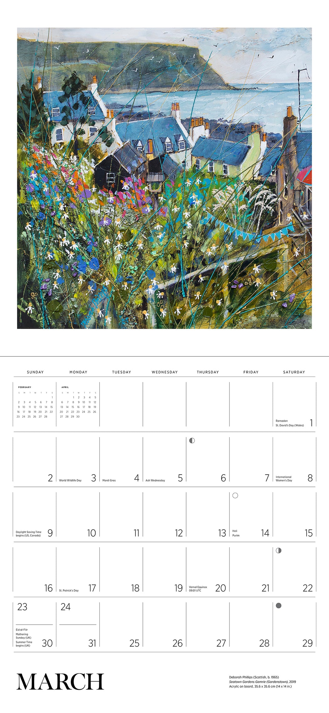Scotland: The Art of Deborah Phillips 2025 Wall Calendar_Interior_2