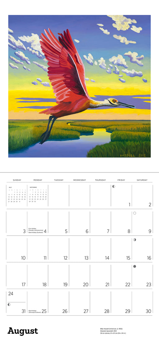 In the Wild: The Art of Billy Hassell 2025 Wall Calendar_Interior_1