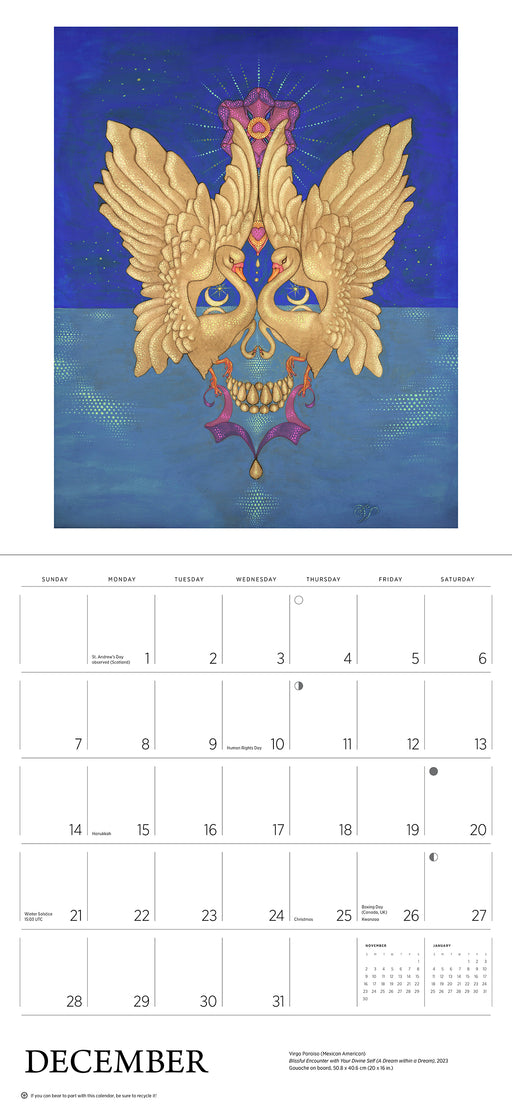 Day of the Dead: The Skull Paintings of Tino Rodriguez and Virgo Paraiso 2025 Wall Calendar_Interior_1