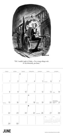 Charles Addams: The Addams Family 2025 Wall Calendar_Interior_2