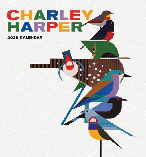 Charley Harper 2025 Mini Wall Calendar_Front_Flat
