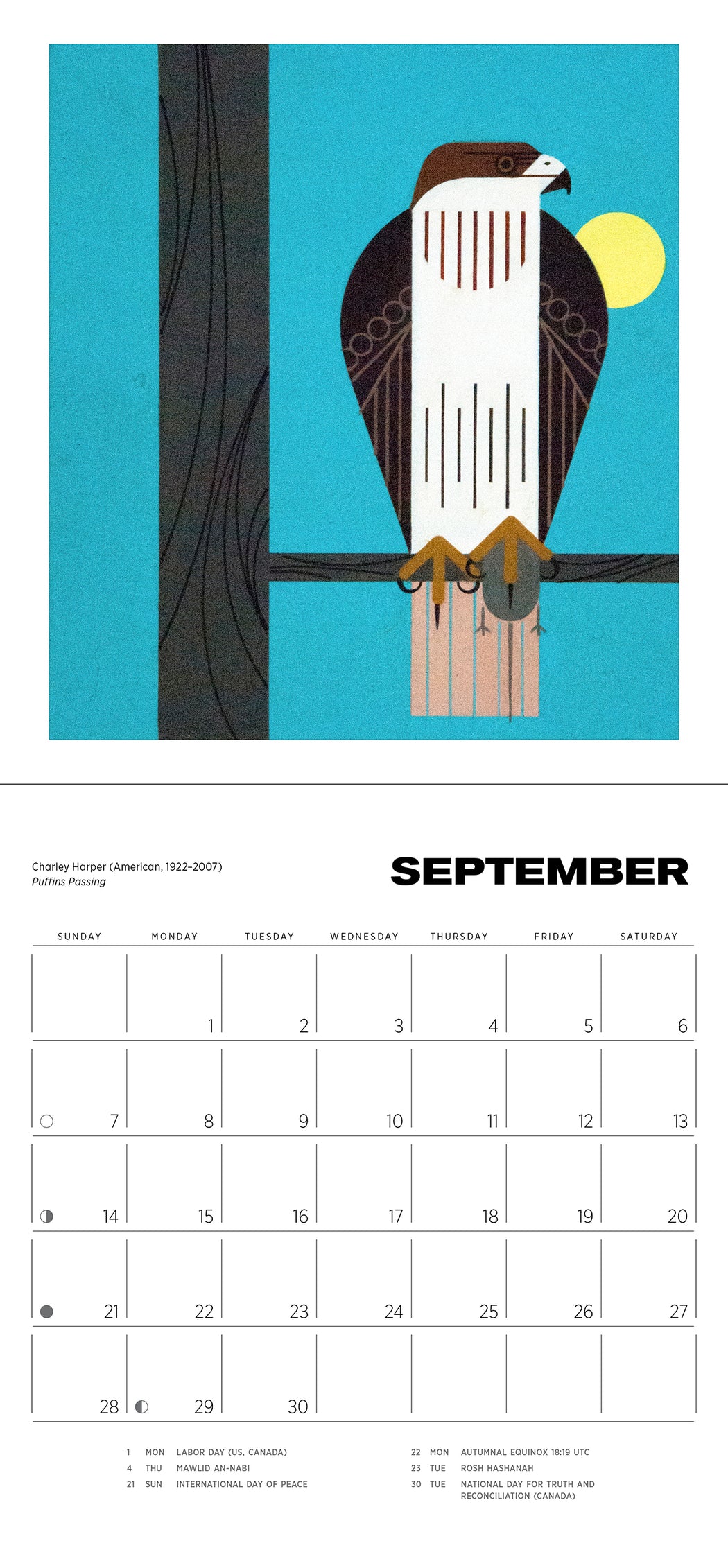 Charley Harper 2025 Mini Wall Calendar_Interior_3