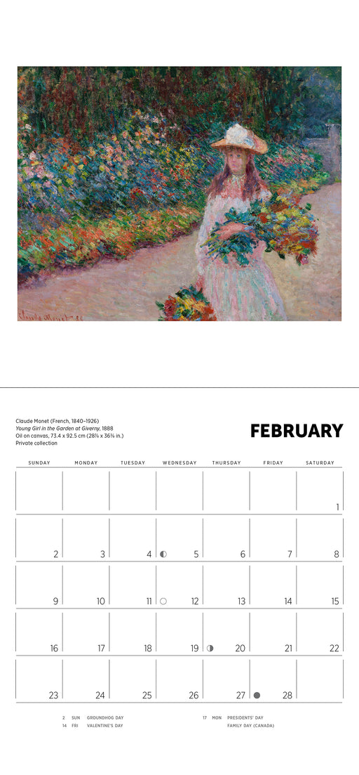 Claude Monet 2025 Mini Wall Calendar_Interior_1