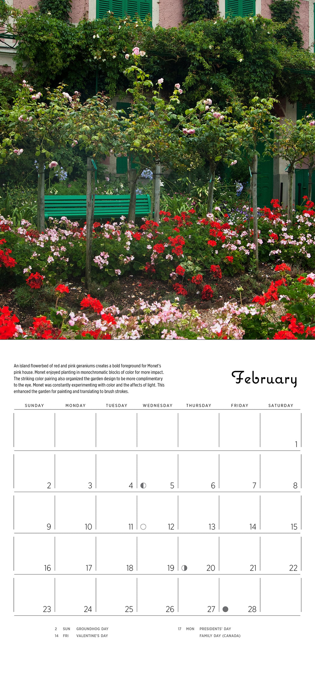 Monet's Passion: The Gardens at Giverny 2025 Mini Wall Calendar_Interior_1