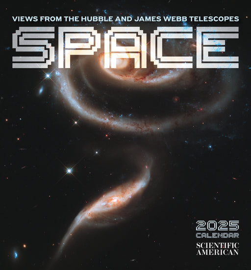 Space: Views from the Hubble and James Webb Telescopes 2025 Mini Wall Calendar_Front_Flat
