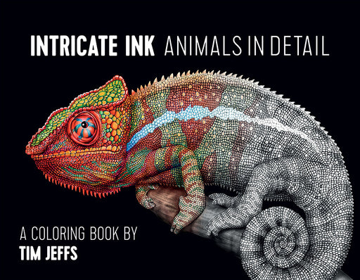 Intricate Ink: Animals in Detail Coloring Book_Front_Flat