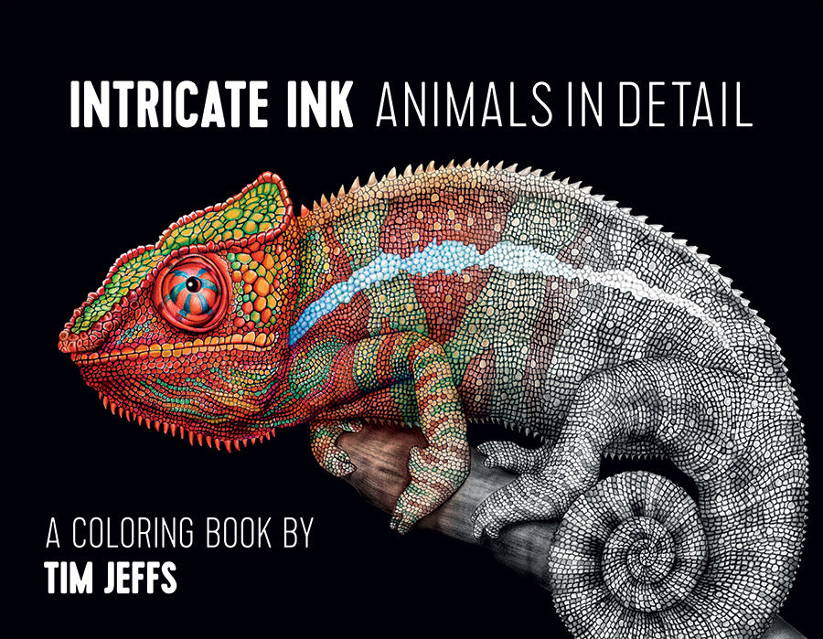 Intricate Ink: Animals in Detail: A Coloring Book by Tim Jeffs [Book]