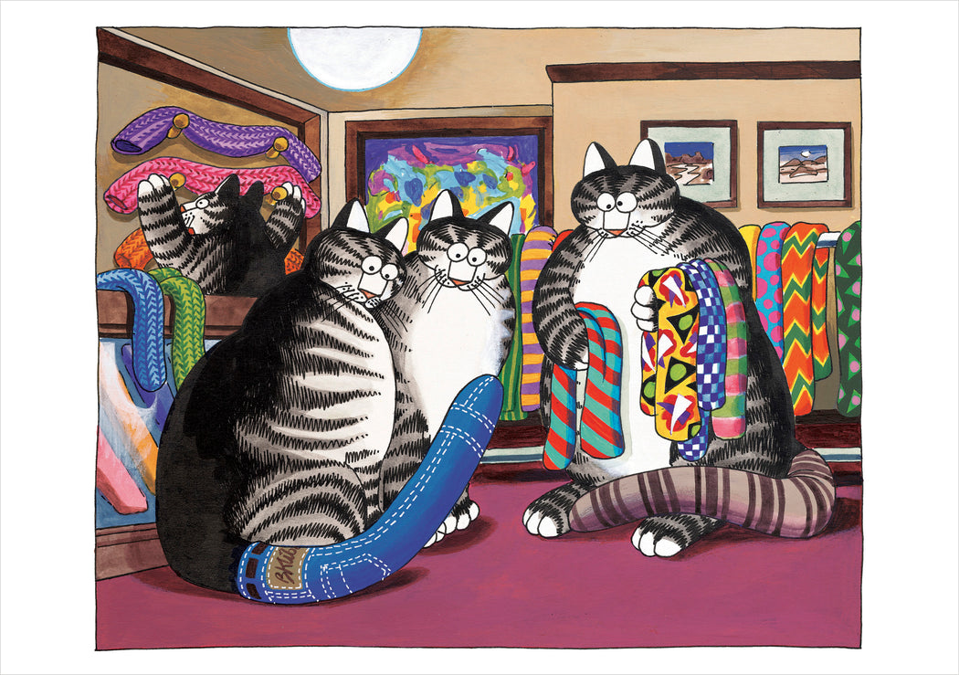 B. Kliban: Cat Tails Birthday Card_Front_Flat
