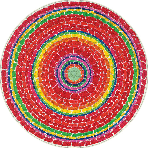 Alma Thomas: Springtime 500-Piece Circular Jigsaw Puzzle_Zoom