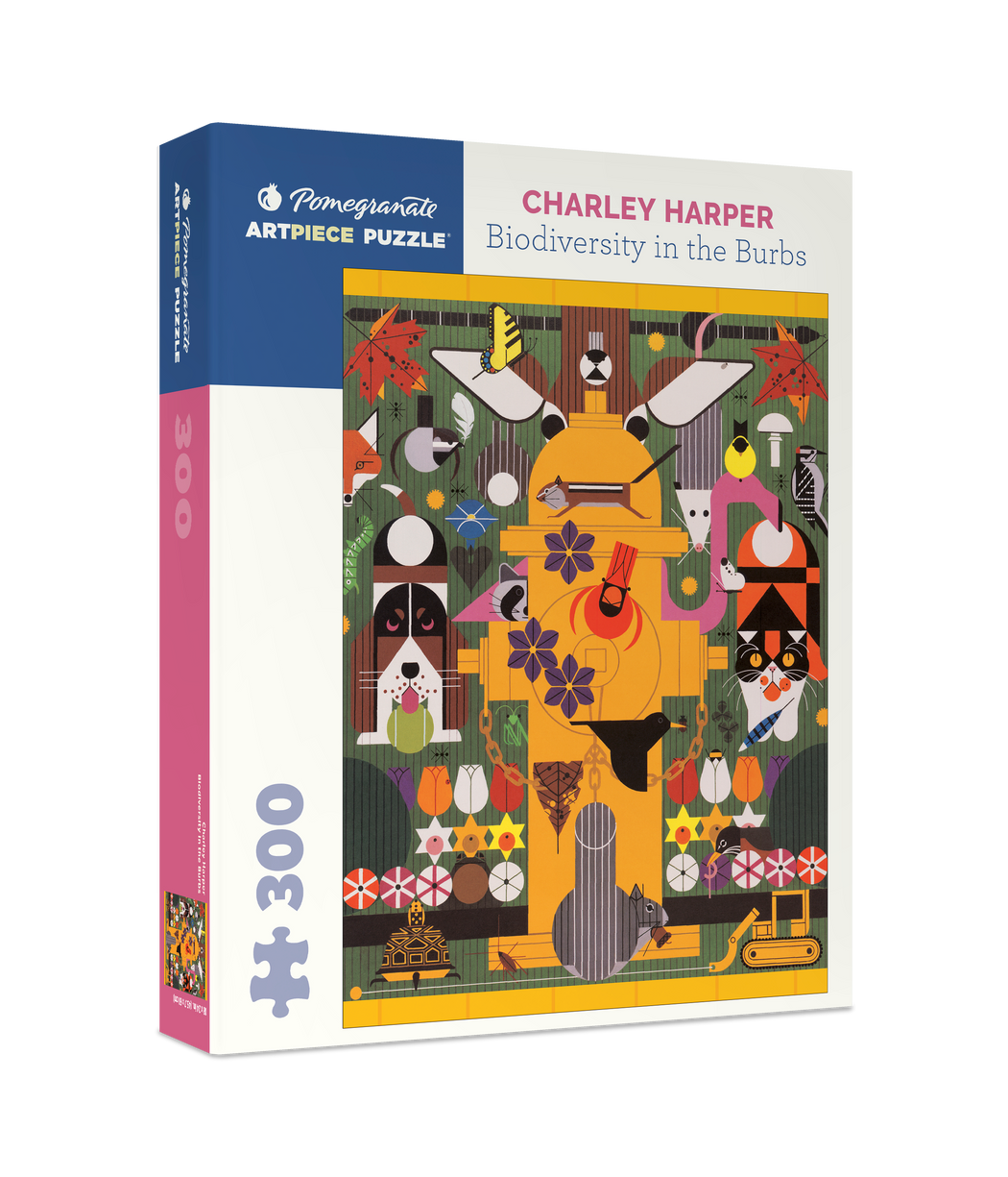 Charley Harper: Biodiversity in the Burbs 300-piece Jigsaw Puzzle_Primary