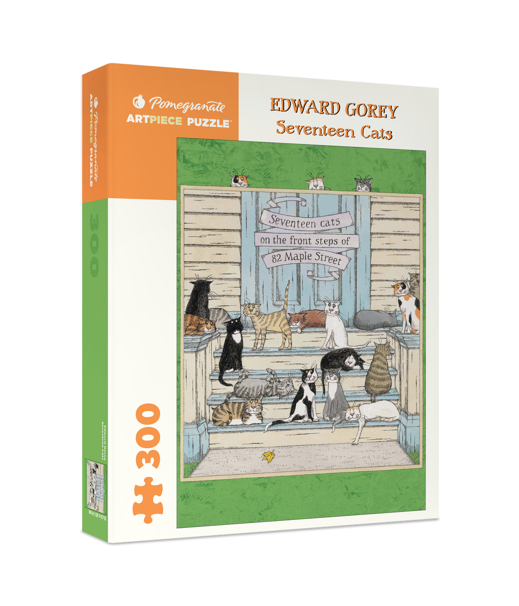 Edward Gorey: Seventeen Cats 300-Piece Jigsaw Puzzle_Primary