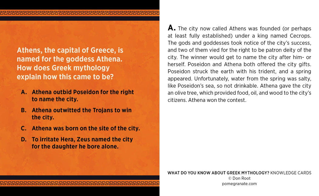 What Do You Know about Greek Mythology? Knowledge Cards_Interior_1