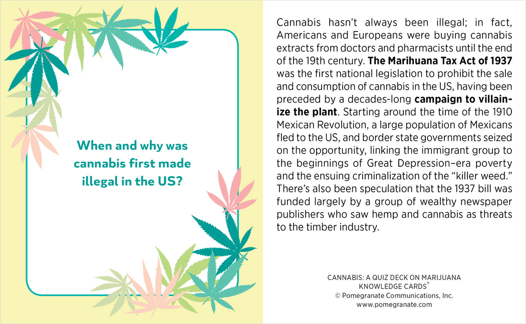Cannabis: A Quiz Deck on Marijuana Knowledge Cards_Interior_2