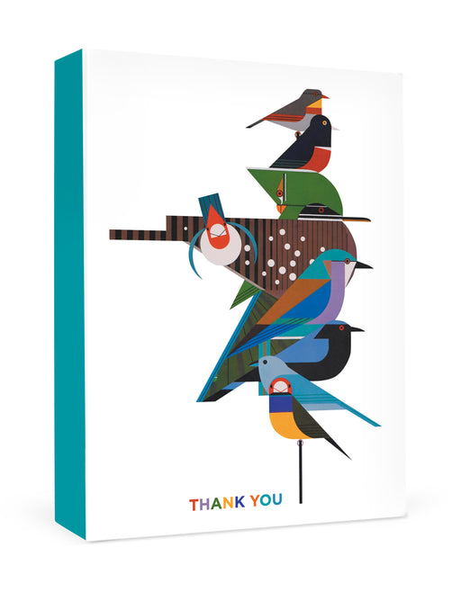 Charley Harper: Rainforest Birds Boxed Thank You Notes_Front_3D
