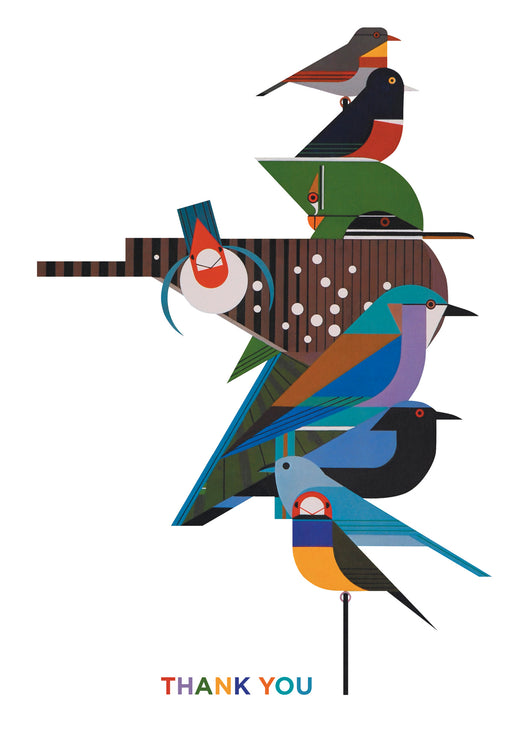 Charley Harper: Rainforest Birds Boxed Thank You Notes_Interior_1